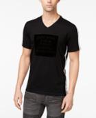 Inc International Concepts Men's Flocked-patch V-neck T-shirt, Created For Macy's