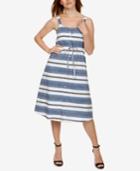 Lucky Brand Cotton Striped Shirtdress