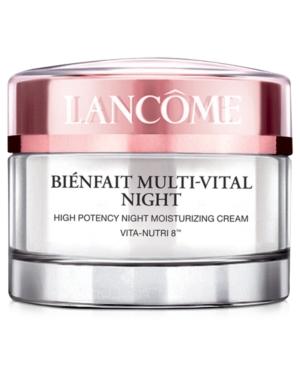 Lancome Bienfait Mult-vital Night Moisturizer Cream, 1.7 Oz