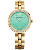 Swarovski Women's Swiss Daytime Crystal Accent Gold-tone Stainless Steel Bracelet Watch 34mm
