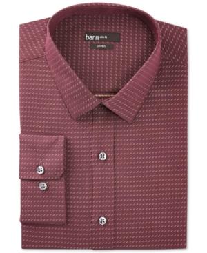 Bar Iii Merlot Mini-square Dobby Dress Shirt, Only At Macy's