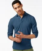 Tommy Hilfiger Big And Tall Long-sleeve Classic-fit Polo