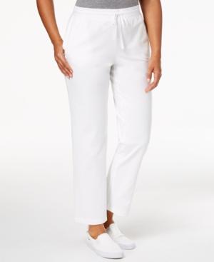 Karen Scott Drawstring Straight-leg Pants, Created For Macy's