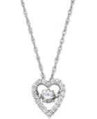Diamond Heart Pendant Necklace (1/3 Ct. T.w.) In 10k White Gold