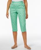 Alfred Dunner Bahama Bays Turtle-print Capri Pants