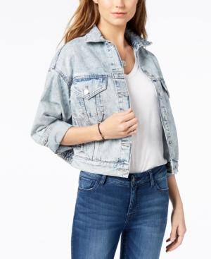 M1858 Cotton Cropped Denim Jacket, Created For Macy's