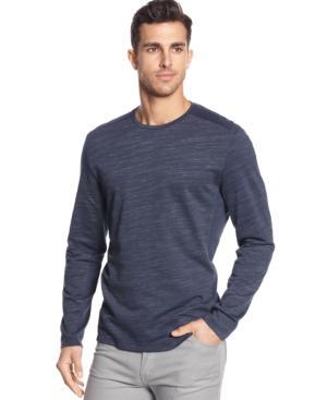 Alfani Black Pieced Thermal T-shirt