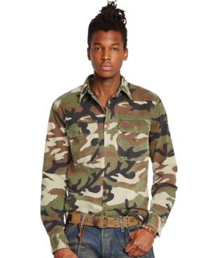 Denim & Supply Ralph Lauren Men's Twill Military Shirt