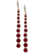 Givenchy Graduated Stone Long Linear Drop Earrings