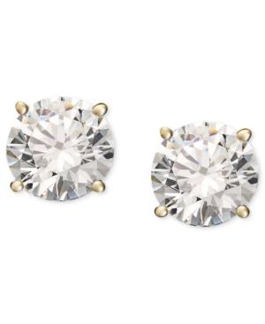 Diamond Stud Earrings In 14k White Or Yellow Gold (1/3 Ct. T.w.)