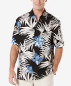 Cubavera Men's Floral-print Short-sleeve Shirt
