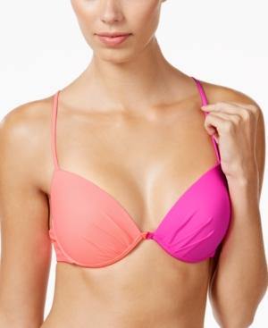 Raisins Santa Cruise Colorblocked Underwire Push-up Bikini Top Women's Swimsuit
