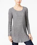 Style & Co. Ribbed Sweater Tunic, Only At Macy's