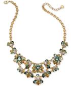 Charter Club Gold-tone Multi-stone Statement Necklace, 17 + 2 Extender, Created For Macy's