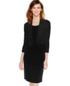 Calvin Klein Cropped Open-front Cardigan
