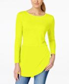 Vince Camuto Solar Glow Mixed-media Knit Top