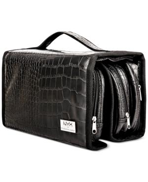 Nyx Professional Makeup Black Croc-embossed Deluxe Makeup Bag