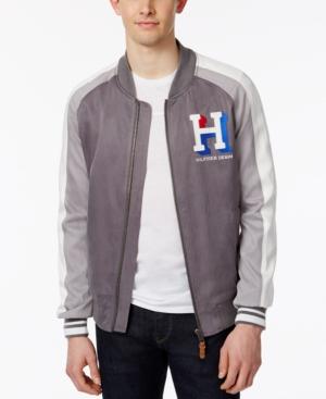 Tommy Hilfiger Men's Colorblocked Logo Varsity Jacket