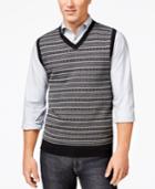 Club Room Big And Tall Fair Isle Sweater Vest, Only At Macy's