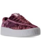 Tretorn Women's Nylite 4 Bold Crushed Velvet Casual Sneakers From Finish Line