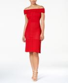 Xoxo Juniors' Off-the-shoulder Mixed-knit Sweater Dress