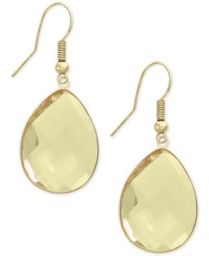 Final Call By Effy Lemon Quartz Drop Earrings (30-1/3 Ct. T.w.) In 14k Gold