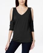 Inc International Concepts Cold-shoulder Hardware Top, Only At Macy's