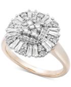 Wrapped In Love Diamond Cluster Ring (3/4 Ct. T.w.) In 14k Gold, Created For Macy's