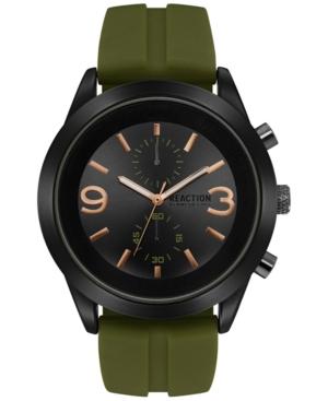 Kenneth Cole New York Men's Chronograph Green Silicone Strap Watch 47mm 10031458