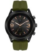 Kenneth Cole New York Men's Chronograph Green Silicone Strap Watch 47mm 10031458