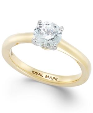 Idealmark Certified Diamond Solitaire Engagement Ring In 18k Gold (1 Ct. T.w.)