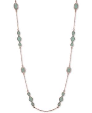 Ivanka Trump Rose Gold-tone Stone 42 Statement Necklace