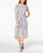 Be Bop Juniors' Off-the-shoulder Romper Dress