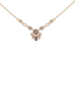 Givenchy Stone & Crystal Pendant Necklace