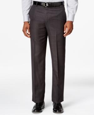 Sean John Black Tonal Plaid Classic-fit Pants