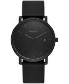 Skagen Men's Black Silicone Strap Watch 40mm Skw6346