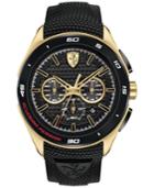 Ferrari Men's Chronograph Gran Premio Black Silicone Strap Watch 47mm 0830346