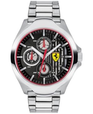Ferrari Men's Chronograph Aero Stainless Steel Bracelet Watch 44mm