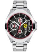 Ferrari Men's Chronograph Aero Stainless Steel Bracelet Watch 44mm