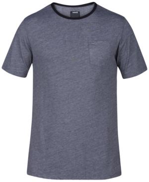 Hurley Men's Beach Break Crew Micro-stripe Pocket T-shirt