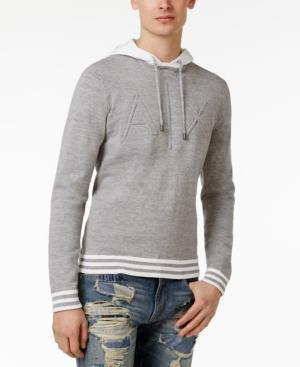 Armani Exchange Men's Embossed-logo Cotton Hoodie