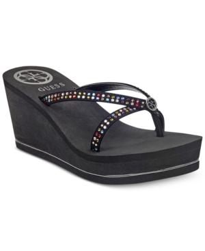 Guess Women's Selya Platform Wedge` Sandals Women's Shoes