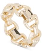 Dkny Gold-tone Chain Link Ring, Created For Macy's