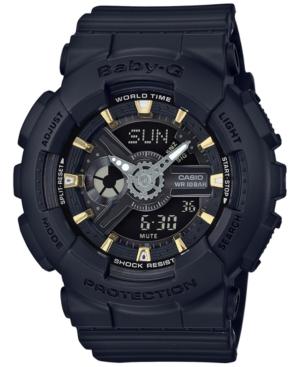 Baby-g Women's Analog-digital Black Resin Strap Watch 43x46mm Ba110ga-1a