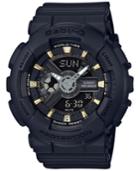 Baby-g Women's Analog-digital Black Resin Strap Watch 43x46mm Ba110ga-1a