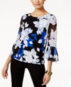 Alfani Bell-sleeve Blouson Top, Only At Macy's