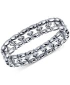 2028 Silver-tone Crystal Stretch Bracelet, A Macy's Exclusive Style