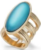 Thalia Sodi Gold-tone Large Stone Triple Row Ring, Created For Macy's