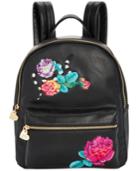 Betsey Johnson Floral Embroidery Small Backpack