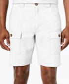 Tasso Elba Men's Linen-blend 10 Cargo Shorts, Only At Macy's
